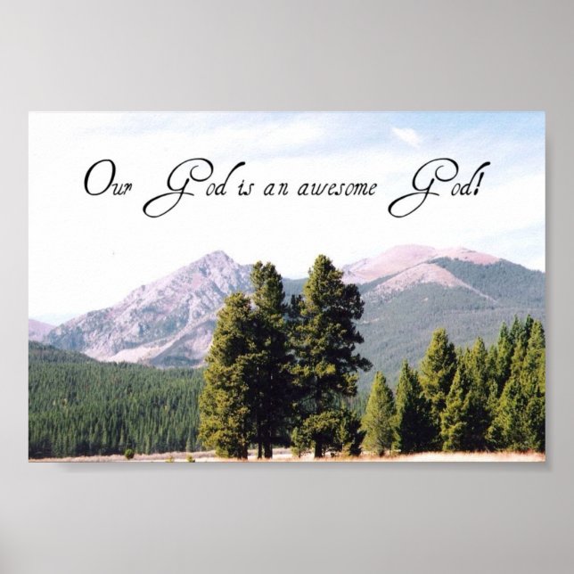 Poster Notre Dieu est un Dieu génial ! (Devant)