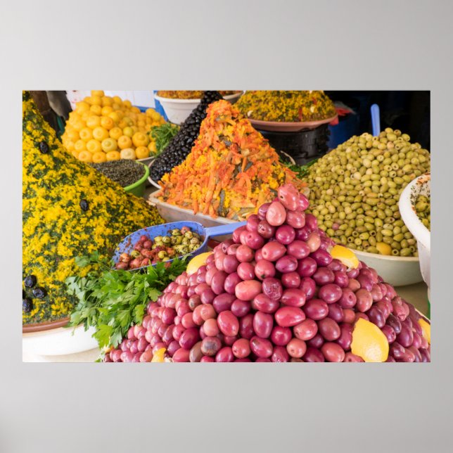 Poster Nourriture Pickée Sur Le Marché (Devant)