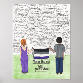 Poster Nous avons persisté (Asexuel) 8,5x11
