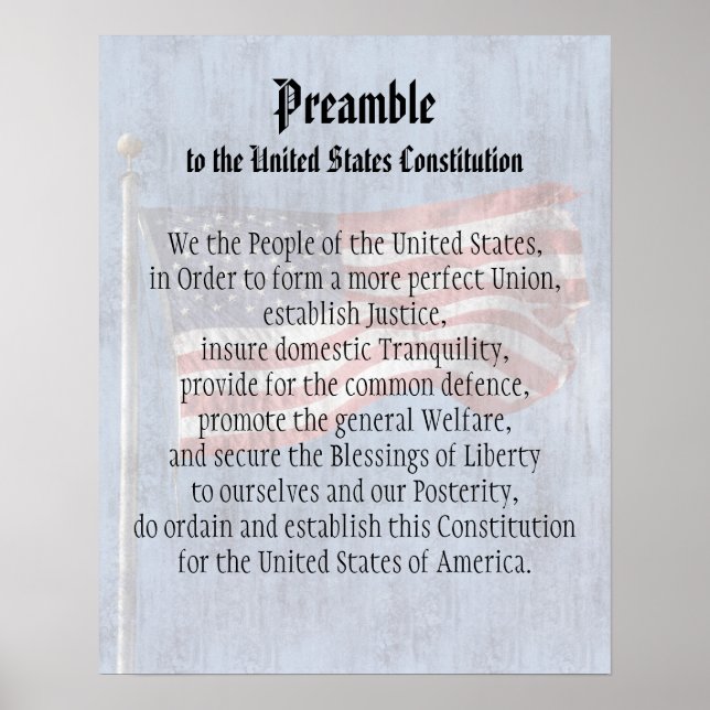 Poster Nous le peuple, préambule de la Constitution améri (Devant)