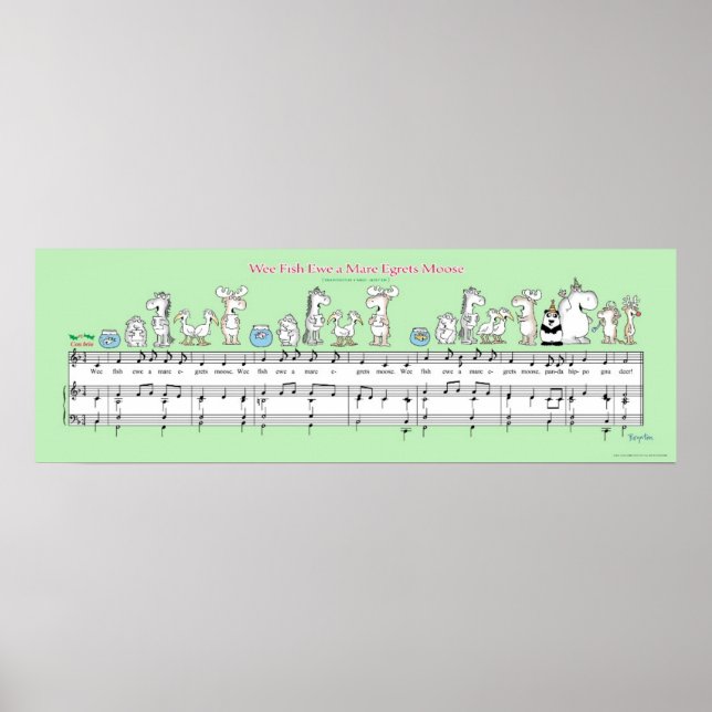 Poster NOUS POISSONS NOUVELLES UN MARE EGRETS MOOSE Boynt (Devant)