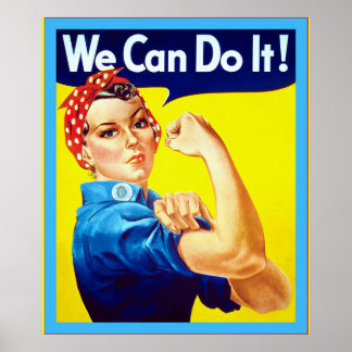 Poster Nous Pouvons Le Faire ! ~ Guerre mondiale Vintage