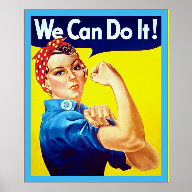 Poster Nous Pouvons Le Faire ! ~ Guerre mondiale Vintage  (Devant)