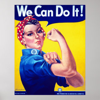Poster Nous pouvons le faire la deuxième guerre mondiale 