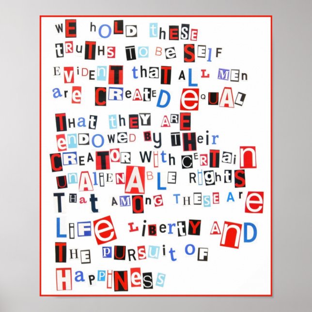 Poster Nous tenons ces vérités... (Devant)