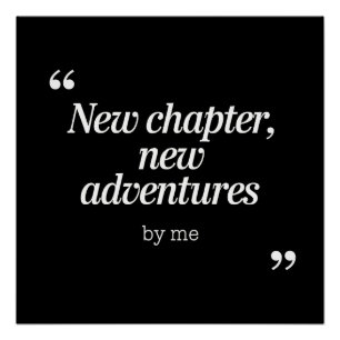Poster Nouveau chapitre, New Adventures Design by Me