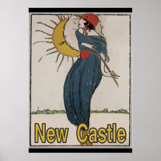 Poster nouveau Château Vintage Style