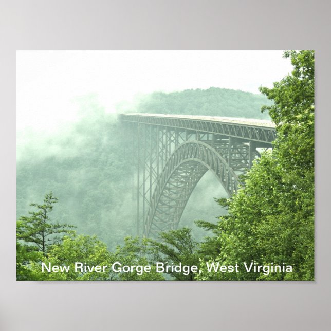 Poster Nouveau pont de la Gorge WVa (Devant)