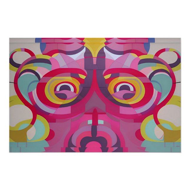 Poster Nouveaux objectifs - Ken Gage Art Abstrait (Devant)