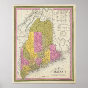 Poster Nouvelle carte du Maine 2