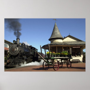 Poster Nouvelle station de train d'espoir