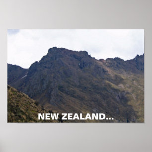 Poster Nouvelle-Zélande Rocks - Vol de l'affiche des acco