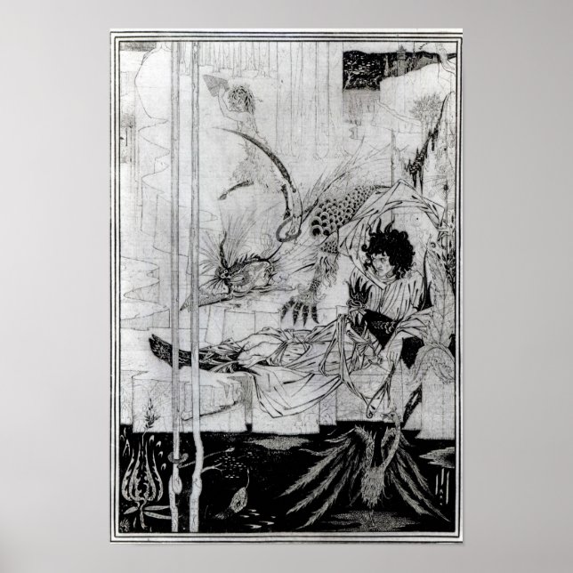 Poster Now King Arthur saw the Questing Beast (Devant)