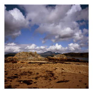 Poster Nuage passant au-dessus de Blabheinn Isle of Skye 