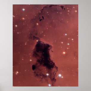 Poster Nuages de poussière noire Rose