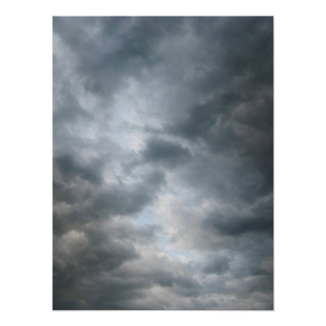 Poster Nuages de tempête en panne (Devant)