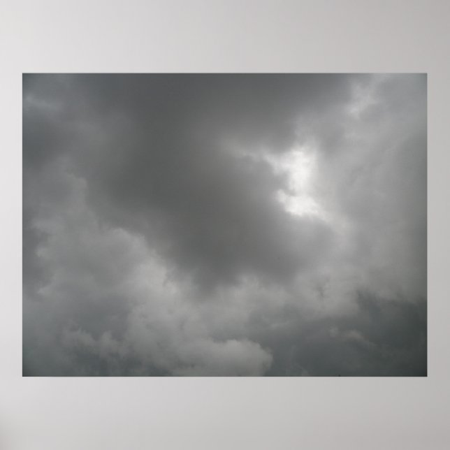 Poster Nuages de tempête Imprimer (Devant)