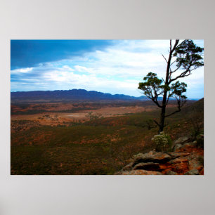 Poster Nuages d'orage dans l'Outback australien