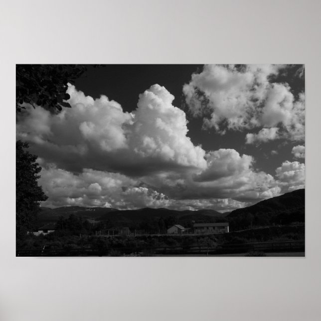 Poster Nuages et pays (Devant)