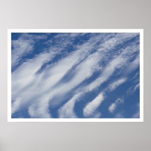 Poster nuages s'allongent (Devant)