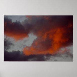 Poster Nuages sur le feu