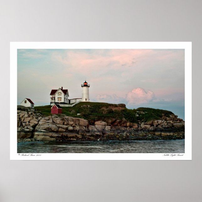 Poster Nubble Light Sunset (Devant)