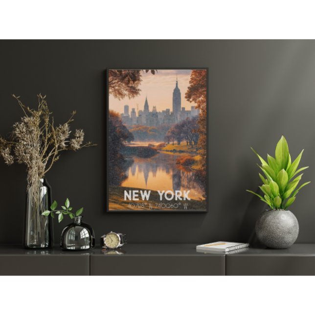 Poster Nueva York: La Gran Manzana - Naturaleza y Skyline (New York - Nature & Skyline)