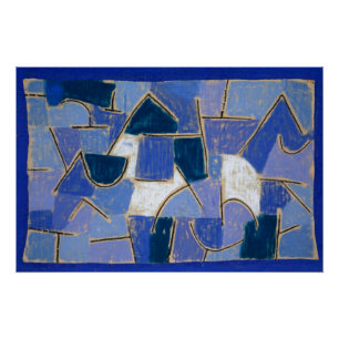 Poster Nuit bleue (1937) tableau de Paul Klee