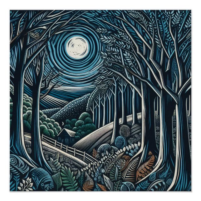 Poster Nuit dans les bois (Devant)