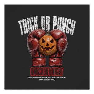 Poster Nuit de knockout de Halloween