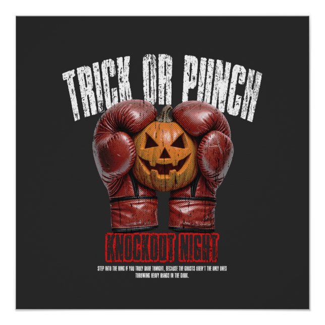 Poster Nuit de knockout de Halloween (Devant)