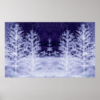 Poster Nuit de neige
