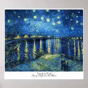 Poster Nuit étoilée sur le Rhône Vincent van Gogh