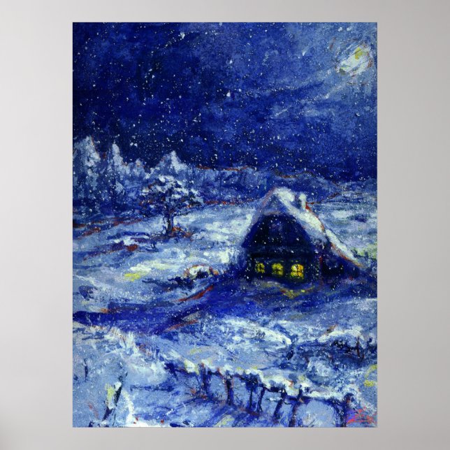 Poster Nuit. Hiver. Russie (Devant)