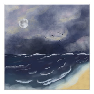 Poster Nuit orageuse
