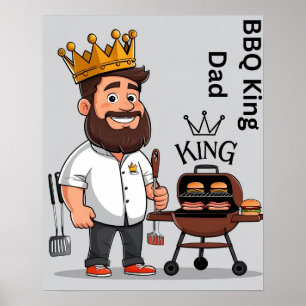 Poster numérique King of the Grill Dad