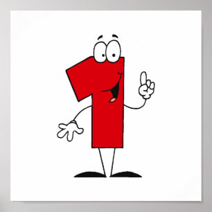 Poster Numéro 1er Anniversaire T-shirts et cadeaux