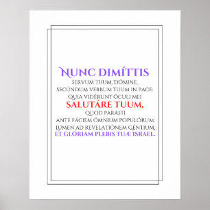 Poster Nunc Dimittis