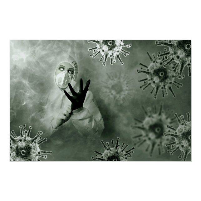 Poster Nurse coronavirus (Devant)