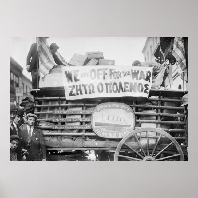 Poster NY Greeks Head to War, 1912 (Devant)