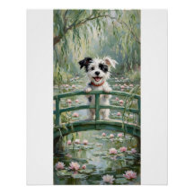Nymphéas Chien sur le Pont de Monet Art