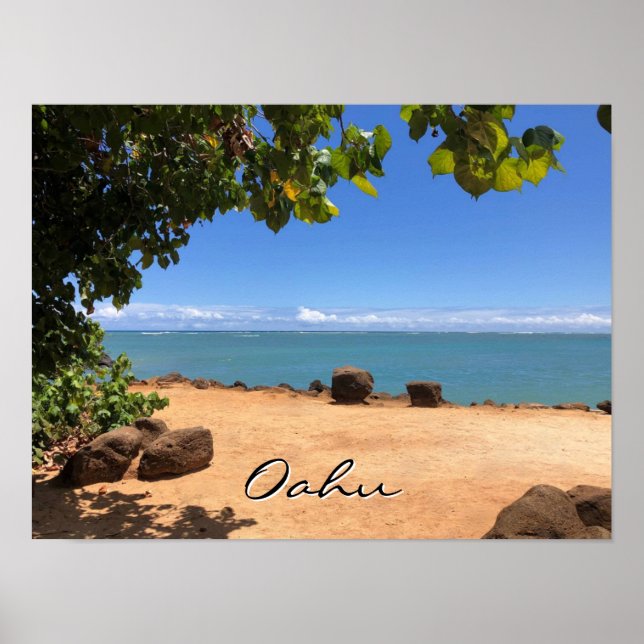 Poster - Oahu Beach (Devant)