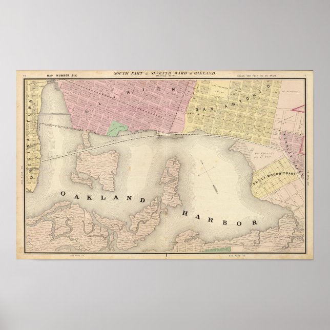 Poster Oakland, environs 6 (Devant)