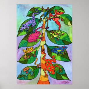 Poster Oaxacan Frog Tree of Life