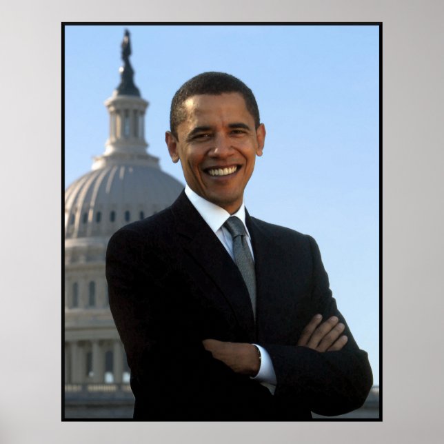 Poster Obama À L'Édifice Du Capitole (Devant)