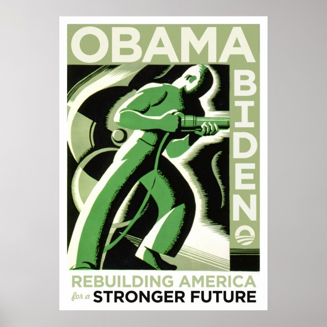 Poster Obama / Biden : Reconstruire l'Amérique (Devant)
