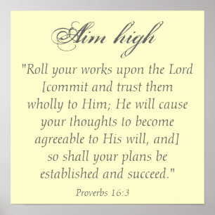 Poster Objectif élevé