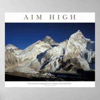 Poster Objectif élevé