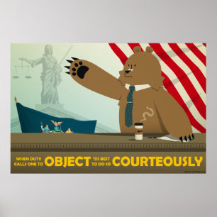Poster "Objet Courtois"