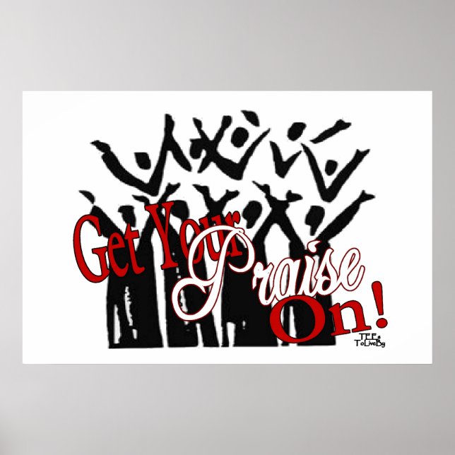 Poster Obtenez Vos Louanges Sur L'Art Cadre (Devant)